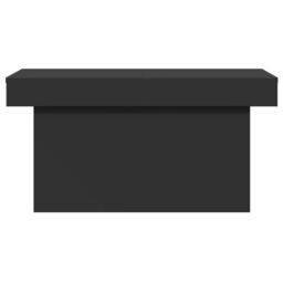 Berkfield Home Coffee Table Black 80x55x40 cm Engineered Wood - Size: 80 x 55 x 40 cm - thumbnail 5