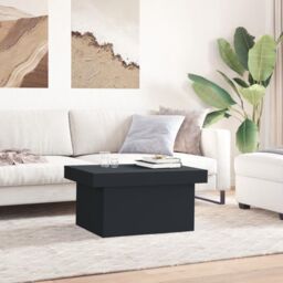 Berkfield Home Coffee Table Black 80x55x40 cm Engineered Wood - Size: 80 x 55 x 40 cm - thumbnail 3
