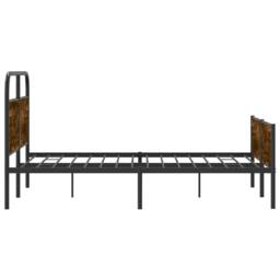 Berkfield Home Elegant Bed Frame without Mattress 120x190 cm Sonoma Oak Engineer in Brown - thumbnail 6