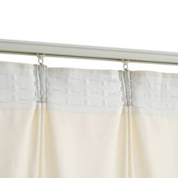 Berkfield Home Blackout Curtains 2 pcs with Hooks Velvet Cream 140x245 cm - thumbnail 4