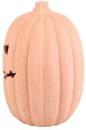 KDMD 30cm Terracotta Pumpkin Ornament in Coral - thumbnail 4