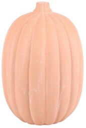 KDMD 30cm Terracotta Pumpkin Ornament in Coral - thumbnail 3