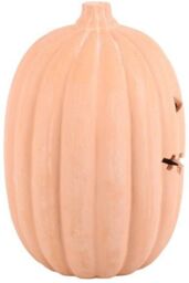 KDMD 30cm Terracotta Pumpkin Ornament in Coral - thumbnail 2