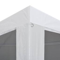 Berkfield Home Party Tent with 4 Mesh Sidewalls 4x3 m in White - thumbnail 4