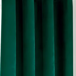 Luxury Living Velvet Thermal Blackout Eyelet Curtains Ready Made Pair in Green - Size: 229 cm width x 229 cm drop - thumbnail 7