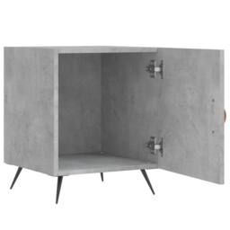 Berkfield Home Bedside Cabinets 2 pcs Concrete Grey 40x40x50 cm Engineered Wood - Size: 40 x 40 x 50 cm - thumbnail 5