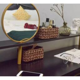 KORVIXA Brown Set of 3 Decorative Wicker Baskets - Size: 900mm - thumbnail 3