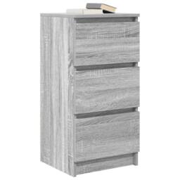 Berkfield Home Sideboard Grey Sonoma 37.5x35x76 cm Engineered Wood - thumbnail 4