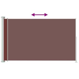 Berkfield Home Patio Retractable Side Awning 180x300 cm Brown - thumbnail 3