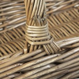 Red Hamper Wicker Set of 2 Kew Design Garden Trugs in Brown - thumbnail 2