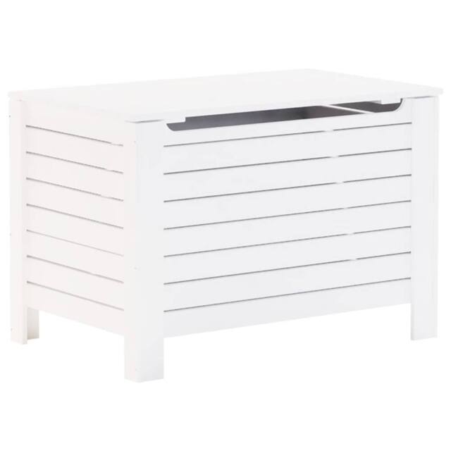 Berkfield Home Storage Box with Lid RANA White 100x49x54 cm Solid Wood Pine - Size: 100 x 49 x 54 cm - image 1