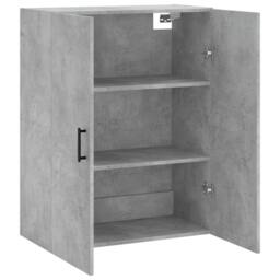 Berkfield Home Wall Mounted Cabinet Concrete Grey 69.5x34x90 cm - thumbnail 6