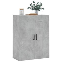 Berkfield Home Wall Mounted Cabinet Concrete Grey 69.5x34x90 cm - thumbnail 4