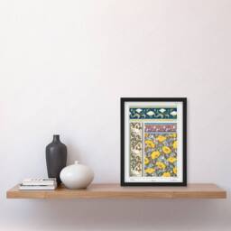 Artery8 Maurice Pillard Verneuil Framed Wall Art Print Poppy Flower Patterns - Size: A4 - thumbnail 2
