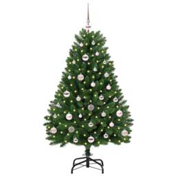 Berkfield Home Elegant Artificial Christmas Tree with Stand Green 120 cm PVC and - thumbnail 1