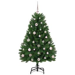 Berkfield Home Elegant Artificial Christmas Tree with Stand Green 120 cm PVC and - thumbnail 4