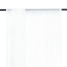 Berkfield Home String Curtains 2 pcs 140x250 cm White - thumbnail 1