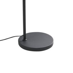 Wyld and Coco Floor Lamp - Handmade Paper Shade Black Metal Base - thumbnail 7