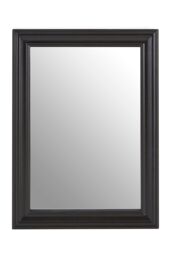 Orsina Henley Wooden Frame Wall Mirror in Black
