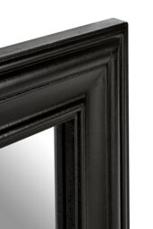 Orsina Henley Wooden Frame Wall Mirror in Black - thumbnail 4