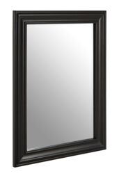 Orsina Henley Wooden Frame Wall Mirror in Black - thumbnail 2