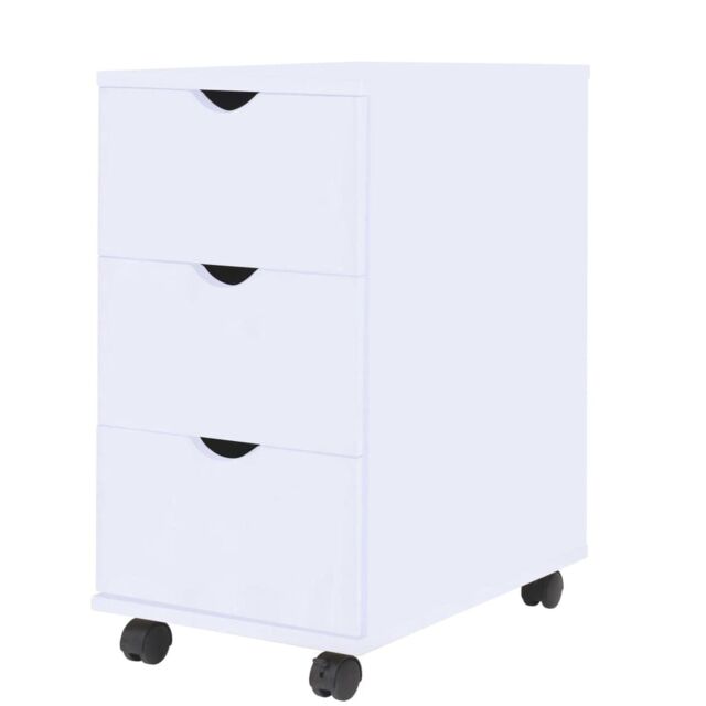 Berkfield Home Drawer Unit 45x33x60 cm White - Size: 45 x 33 x 60 cm - image 1