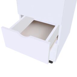 Berkfield Home Drawer Unit 45x33x60 cm White - Size: 45 x 33 x 60 cm - thumbnail 5