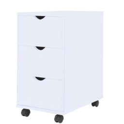 Berkfield Home Drawer Unit 45x33x60 cm White - Size: 45 x 33 x 60 cm - thumbnail 1