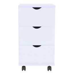 Berkfield Home Drawer Unit 45x33x60 cm White - Size: 45 x 33 x 60 cm - thumbnail 2
