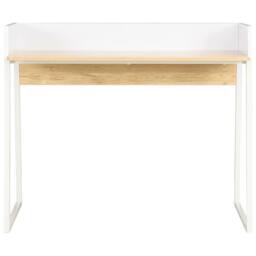 Berkfield Home Desk White & Oak 90x60x88 cm - Size: 90 x 60 x 88 cm