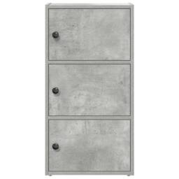 Berkfield Home Durable Bookcase Concrete Grey 40x24x77 cm Engineered Wood - Size: 40 x 24 x 77 cm - thumbnail 4