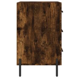 Berkfield Home Bedside Cabinet Smoked Oak 40x40x66 cm Engineered Wood in Brown - Size: 40 x 40 x 66 cm - thumbnail 6