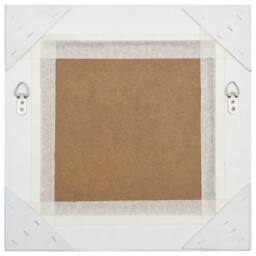 Berkfield Home Wall Mirror Baroque Style 40x40 cm Silver - thumbnail 4
