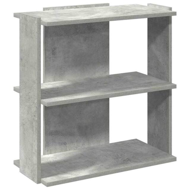 Berkfield Home Bookcase 3-Tier Concrete Grey 60x30x60 cm Engineered Wood - Size: 60 x 30 x 60 cm - image 1