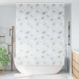 Berkfield Home Shower Roller Blind with Cassette 160x240 cm Fabric Width 156 cm in Grey - thumbnail 2