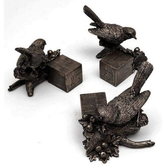 Jardinopia Bronze Robin Plant Pot Feet - Set of 3 - image 1