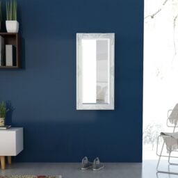 Berkfield Home Wall Mirror Baroque Style 100x50 cm White - thumbnail 3