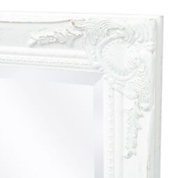 Berkfield Home Wall Mirror Baroque Style 100x50 cm White - thumbnail 6