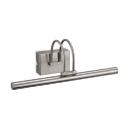 Netlighting Anja LED Picture Wall Light Brushed Steel in Grey
