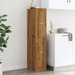 Berkfield Home Apothecary Cabinet Artisian Oak 30x41x144.5 cm Engineered Wood in Brown - thumbnail 4