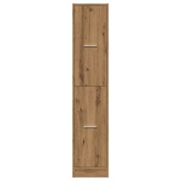Berkfield Home Apothecary Cabinet Artisian Oak 30x41x144.5 cm Engineered Wood in Brown - thumbnail 5