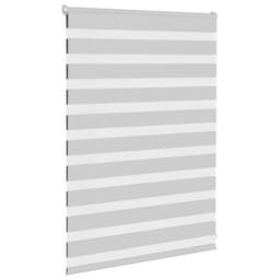 Berkfield Home Elegant Zebra Blind Light Grey 115x100 cm Fabric Width 110.9 cm P
