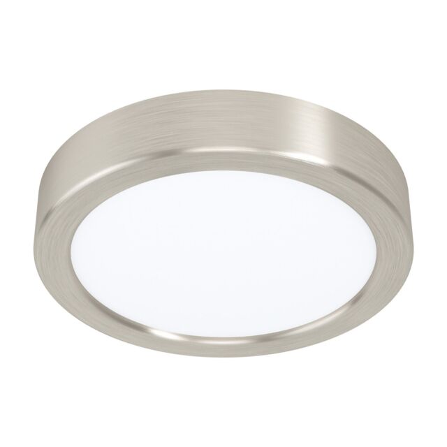 Loops Wall / Ceiling Light Satin Nickel 160mm Round Surface Mounted 10.5W LED 4000K in Metallics - image 1