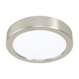 Loops Wall / Ceiling Light Satin Nickel 160mm Round Surface Mounted 10.5W LED 4000K in Metallics - thumbnail 1