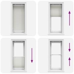 Berkfield Home Pleated Blind Light Grey 55x100 cm Fabric Width 54.4 cm Polyester - thumbnail 5
