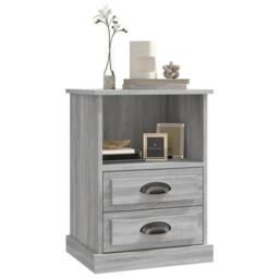 Berkfield Home Bedside Cabinets 2 pcs Grey Sonoma 43x36x60 cm - Size: 43 x 36 x 60 cm - thumbnail 4