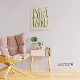 "Artery8 Kidney or Snap Beans Kitchen Ernst Benary Canvas Wall Art Print in White - Size: W12"" x H16""" - thumbnail 3