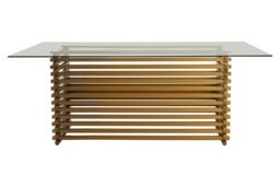 Orsina Vogue Dining Table in Gold - thumbnail 2