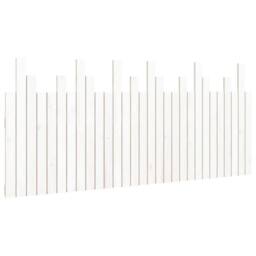Berkfield Home Wall Headboard White 185x3x80 cm Solid Wood Pine - Size: 185 x 3 x 80 cm - thumbnail 3