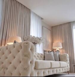 Sofaya Monaco Chesterfield Velvet Cushions Sofa 3 Seater Couch in Cream - thumbnail 2